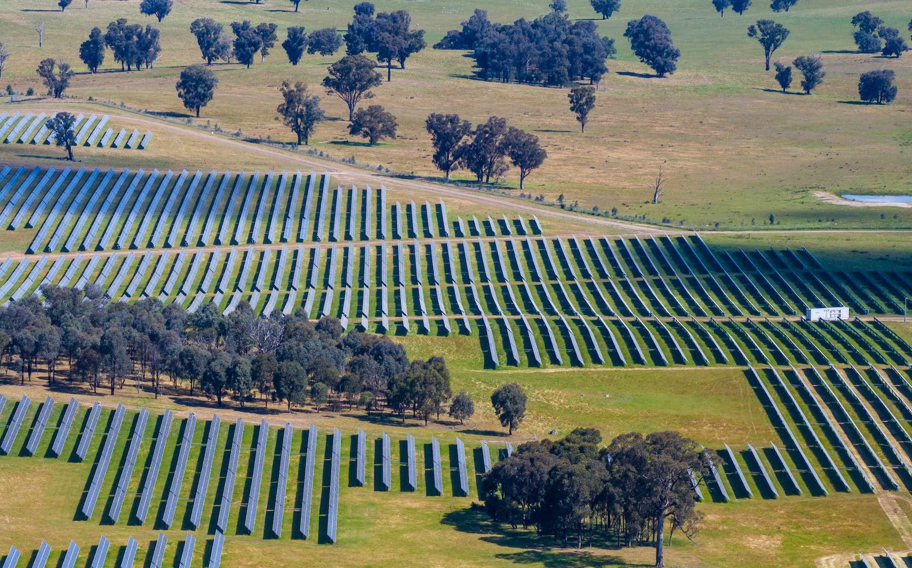 AGRISHOTS_Clean Energy Power Renewable Energy Solar Solar Farm Solar Panels Trees VIC Victoria