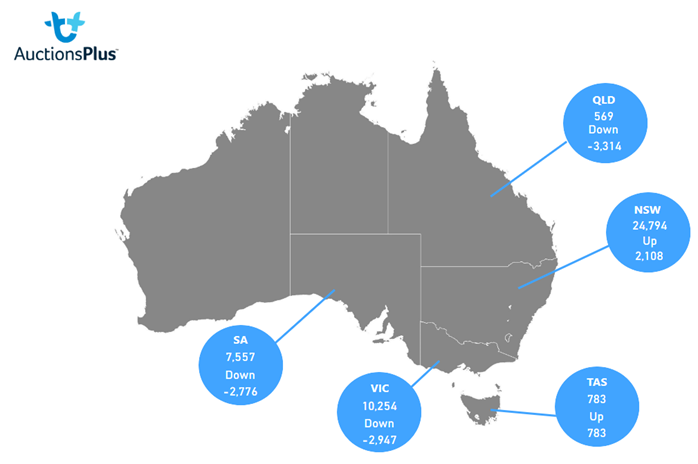 Auctionsplus State weekly purchasing breakdown 8.2.23