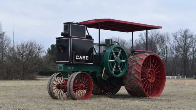 Auctionsplus The Box The 1914 antique Case 30-60  is the most expensive tractor ever sold. Credit Aumann Auctions