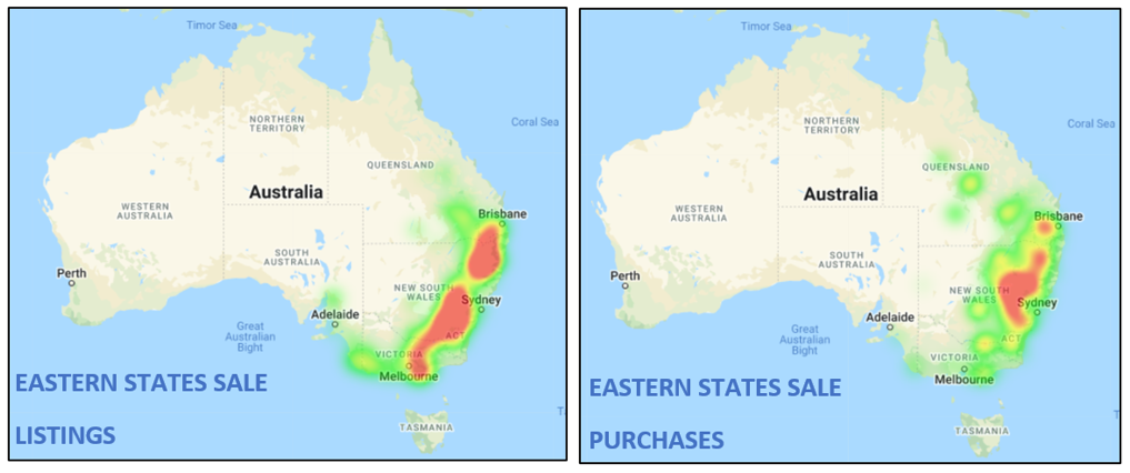 Auctionsplus eastern states sale listings and purchases heat map cattle comments 6.5.22