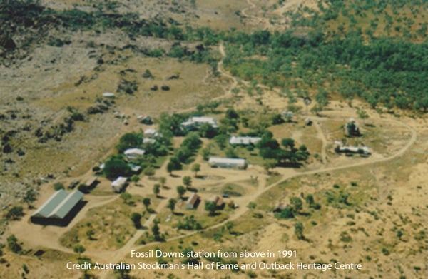 Auctionsplus the box 10.5.22 Fossil Downs station from above in 1991 Credit Australian Stockmans Hall of Fame and Outback Heritage Centre