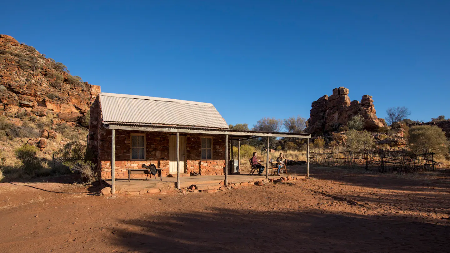 Auctionsplus the box 10.5.22 airbnb northern territory Ooraminna Station Homestead Stone Cottage