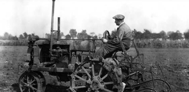 Auctionsplus the box An early, experimental Farmall tractor with a mounted lister plow on October 4, 1923. Credit  ID 24696 courtesy of the Wisconsin Historical Society McCormick-IH Archives.