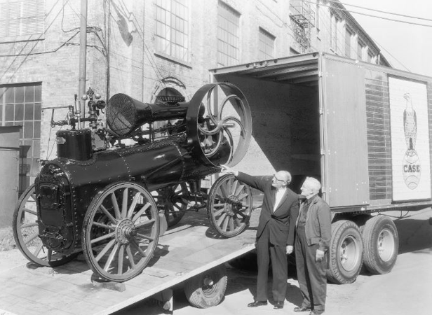 Auctionsplus the box Case manufactured many steam tractors. Credit agriland.ie