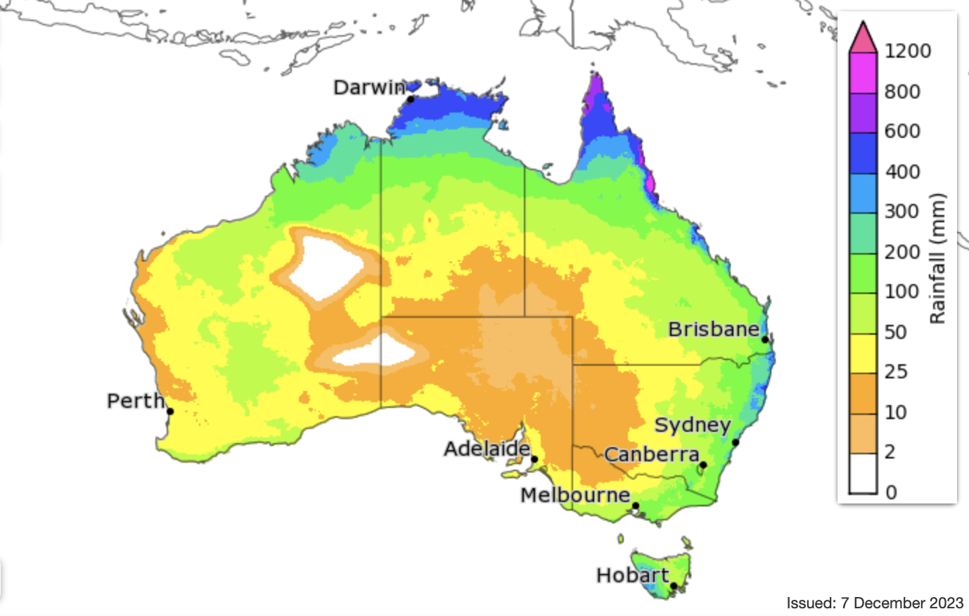 Bureau of Meteorology map