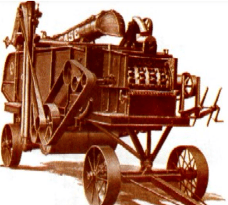 Case built a gasoline-powered tractor in 1892 However, the market was not ready for the transition from steam, so Case waited until 1911 to reintroduce it. Credit caseih.com