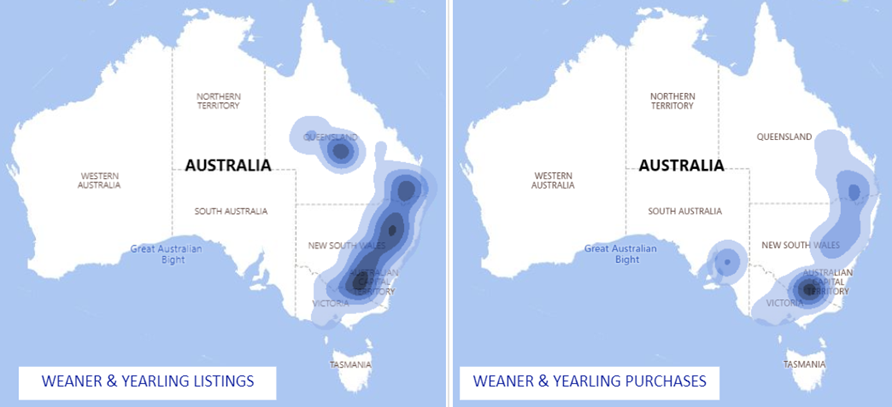 Cattle Comments - Weaner Heatmap