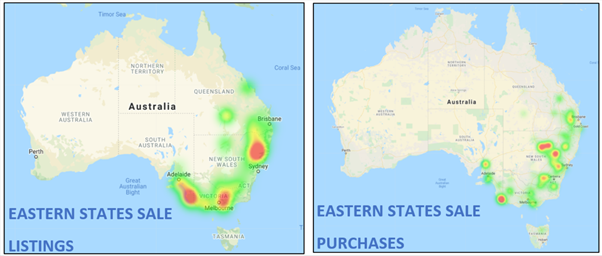 Eastern States Heatmap