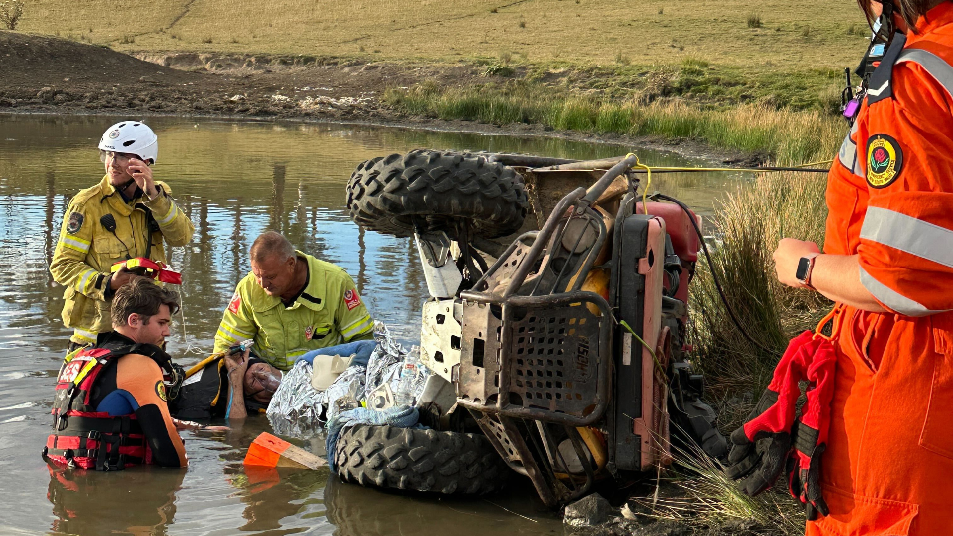 H Daniel Kermode in dam