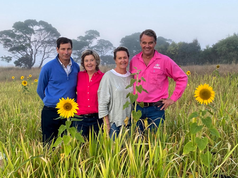 Hamish and Amanda McFarlane with Lucy and Tom Gubbins