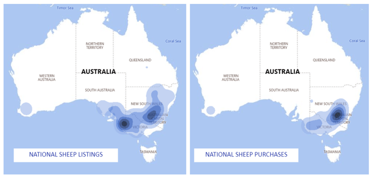 Market comments weekly sheep map 21.10.22