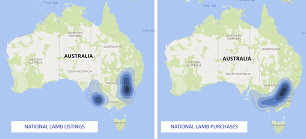 National Lamb Heat Map