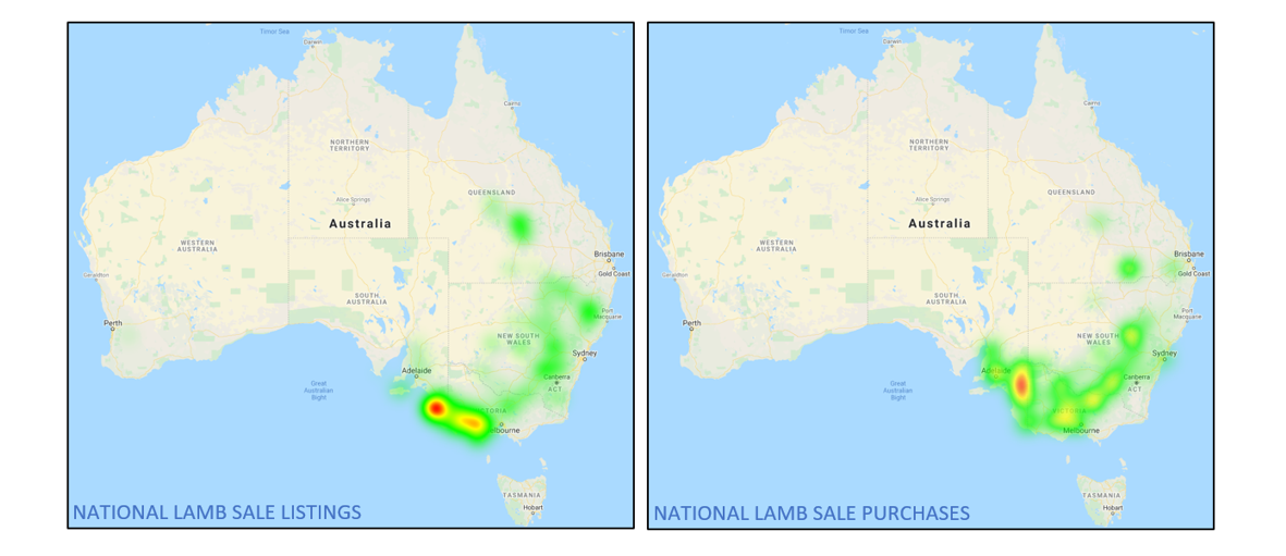 National Lamb Sale Lsting and Purchasing Heat Map Market Comments 18.02.2022