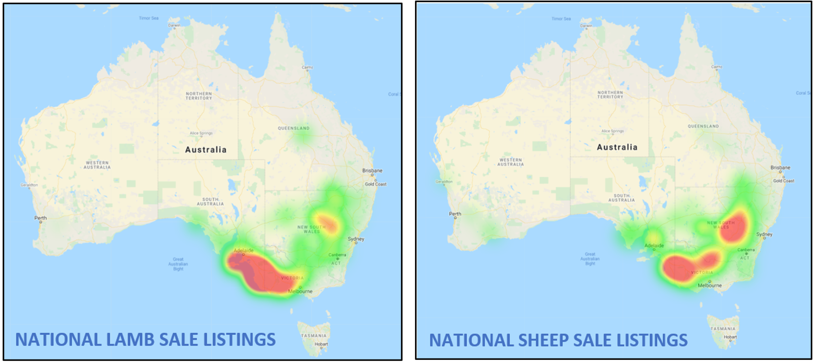 National Sheep & Lamb Heat Maps