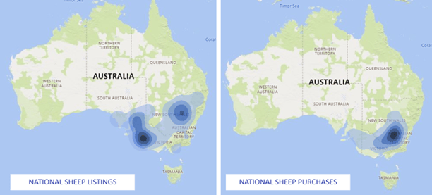 National Sheep Heat Map