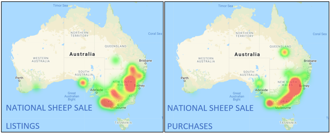 National Sheep Heatmaps
