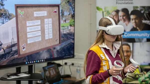 Queensland school using virtual reality to teach students how to farm