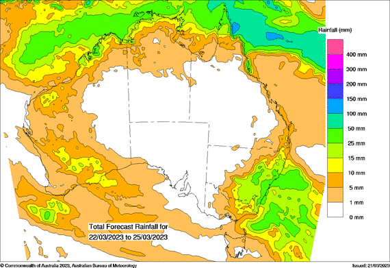 Rain spreading across much of southern Australia in the next week_3