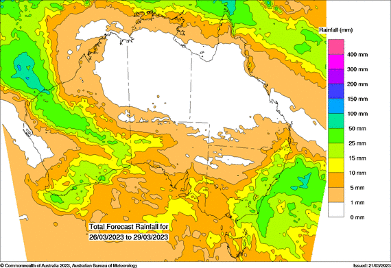 Rain spreading across much of southern Australia in the next week_4