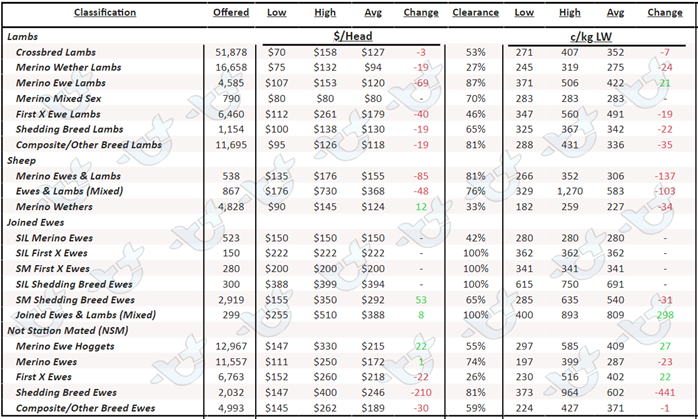 Sheep chart 25.11.22