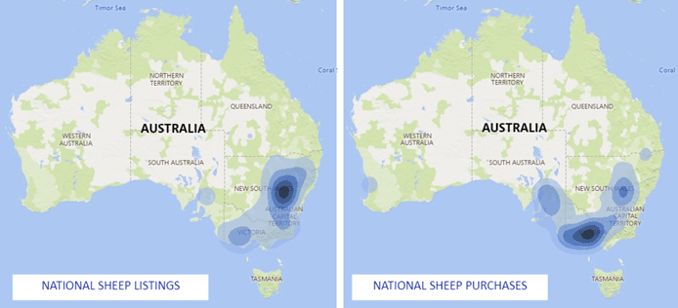 Sheep heat maps