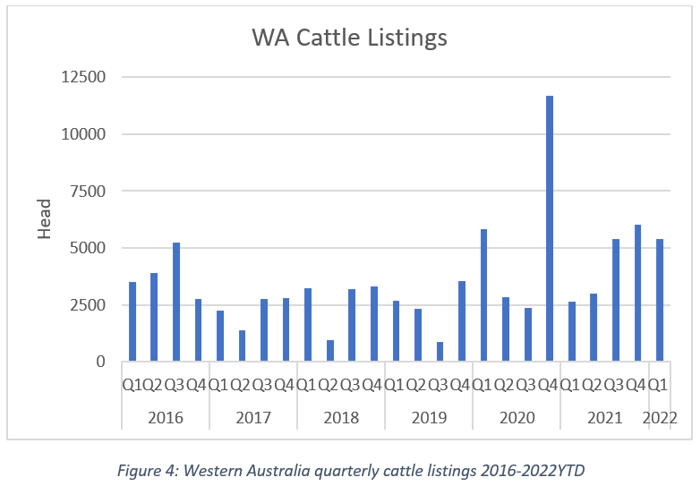 Wa Cattle listings