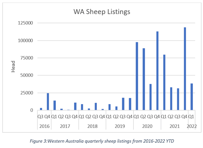 Wa Sheep listings