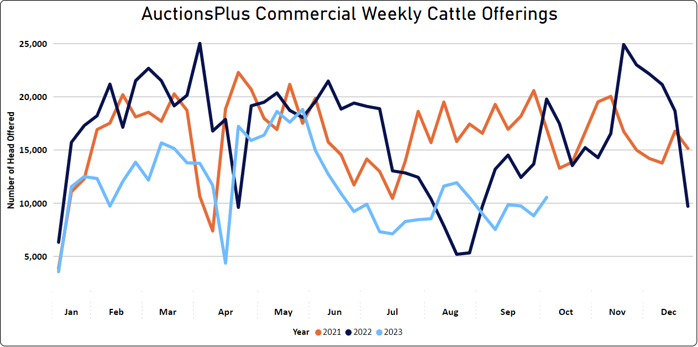 Weekly Listings graph