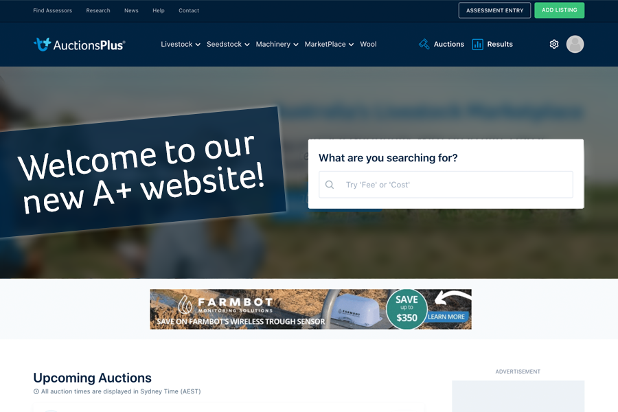 Welcome to our New AuctionsPlus Website