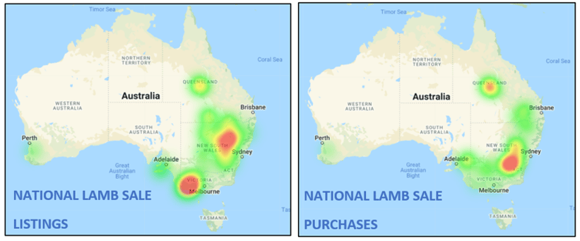 auctionsplus weekly sheep and lamb comments 29.04.22 heatmap lamb