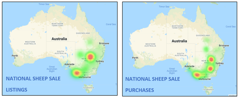 auctionsplus weekly sheep and lamb comments 29.04.22 heatmap sheep