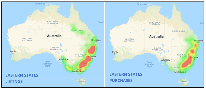 eastern states map