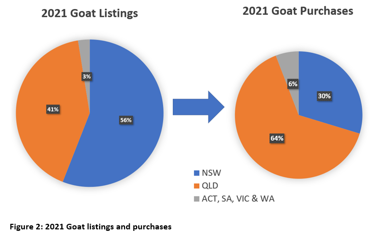 goat listings and purchases 2021-2