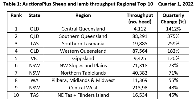 table 1 auctionsplus sheep and lamb region 10.5.22