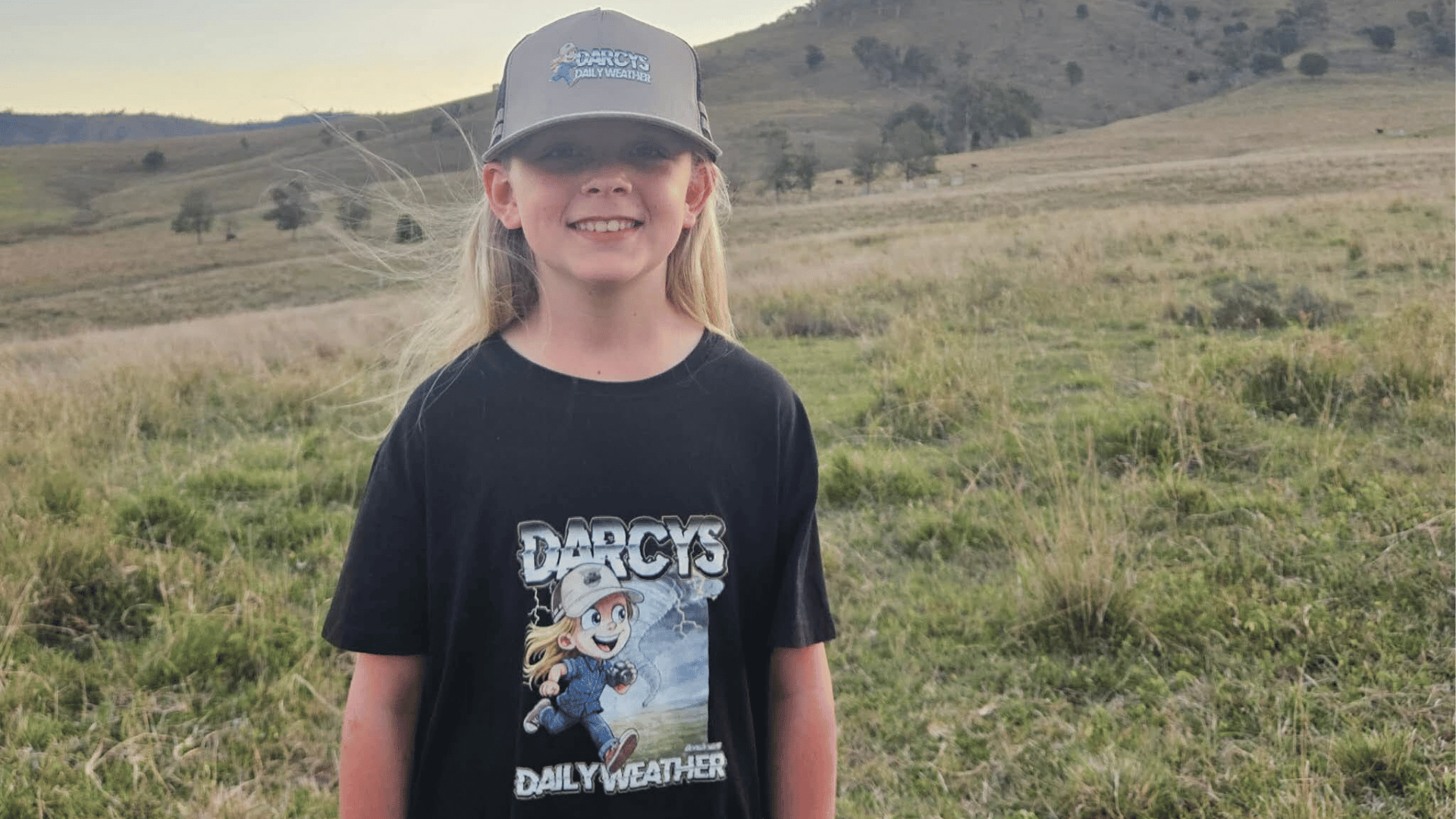 On cloud nine: Meet Darcy, the nine-year-old weather whiz