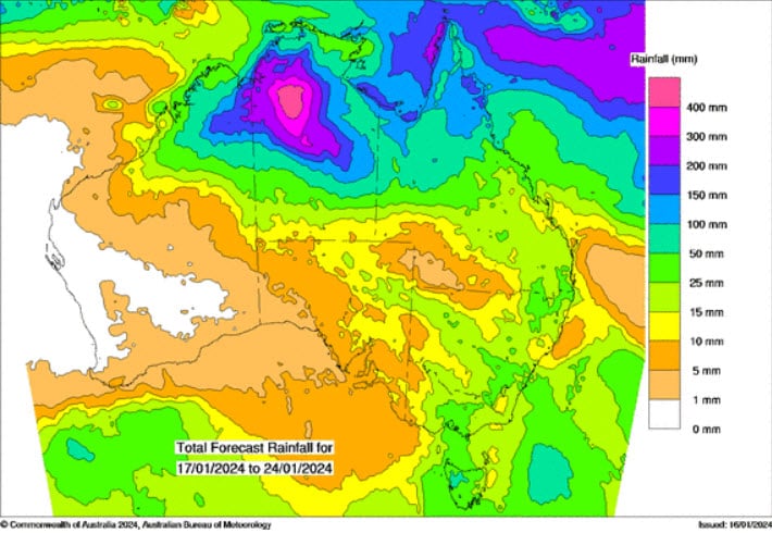 Jane's Weather: Turning quiet in the southeast, an active monsoon in the north, and next week’s potential cyclone